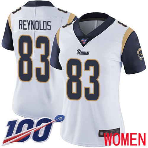 Los Angeles Rams Limited White Women Josh Reynolds Road Jersey NFL Football 83 100th Season Vapor Untouchable